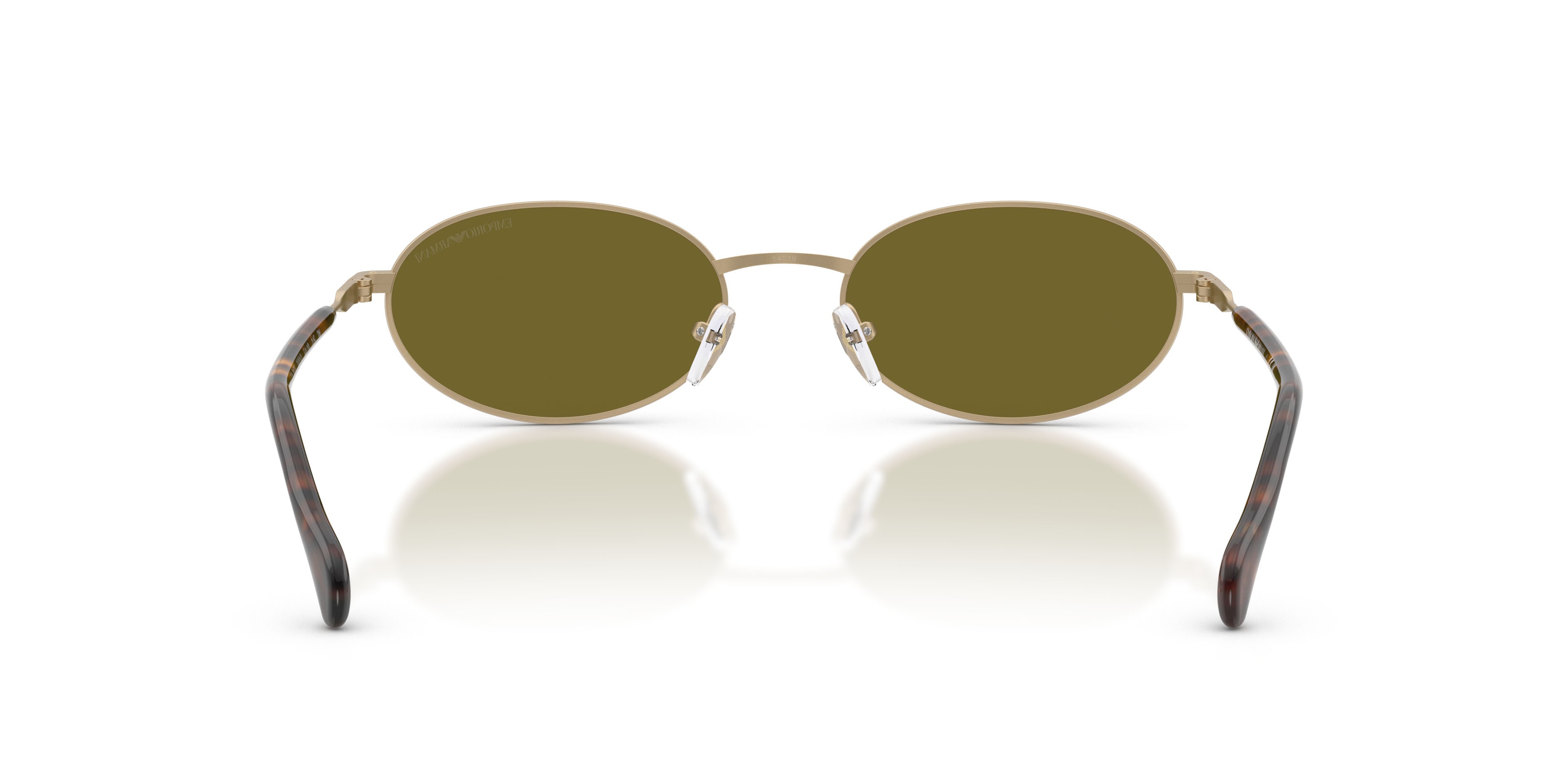 Occhiali da sole Emporio Armani EA 2175 (3002/2) colore oro pallido opaco forma ovale lenti verde scuro