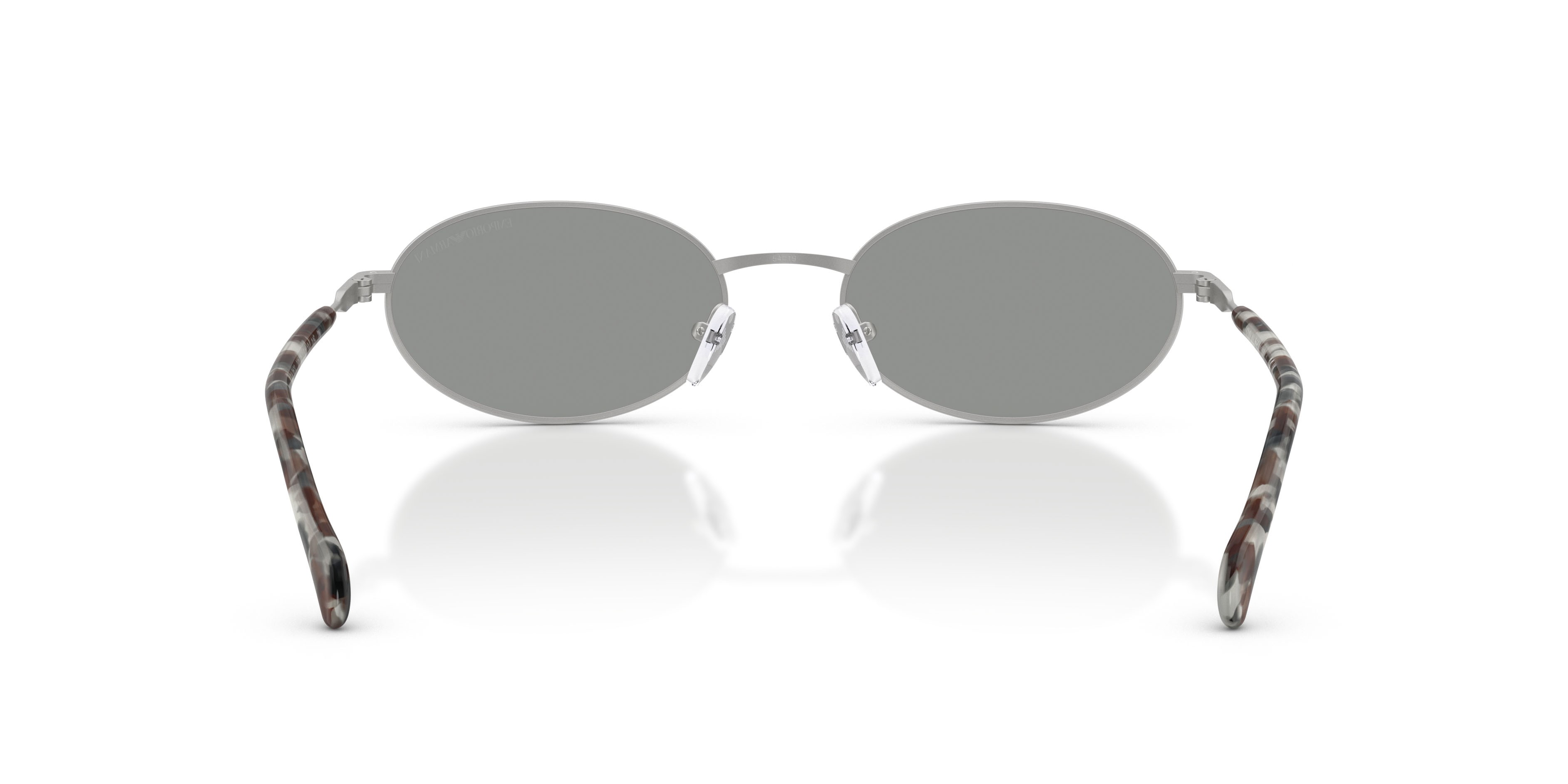 Occhiali da sole Emporio Armani EA 2175 (3015/1) colore argento opaco forma ovale lenti grigio