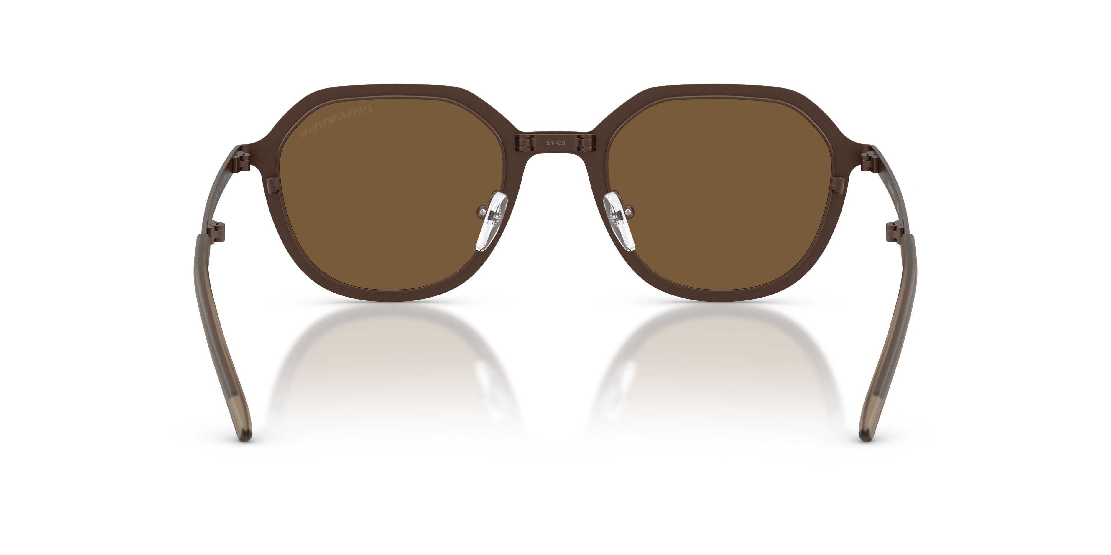 Occhiali da sole Emporio Armani EA 2176 (300693) colore bronzo opaco forma irregolare lenti marrone