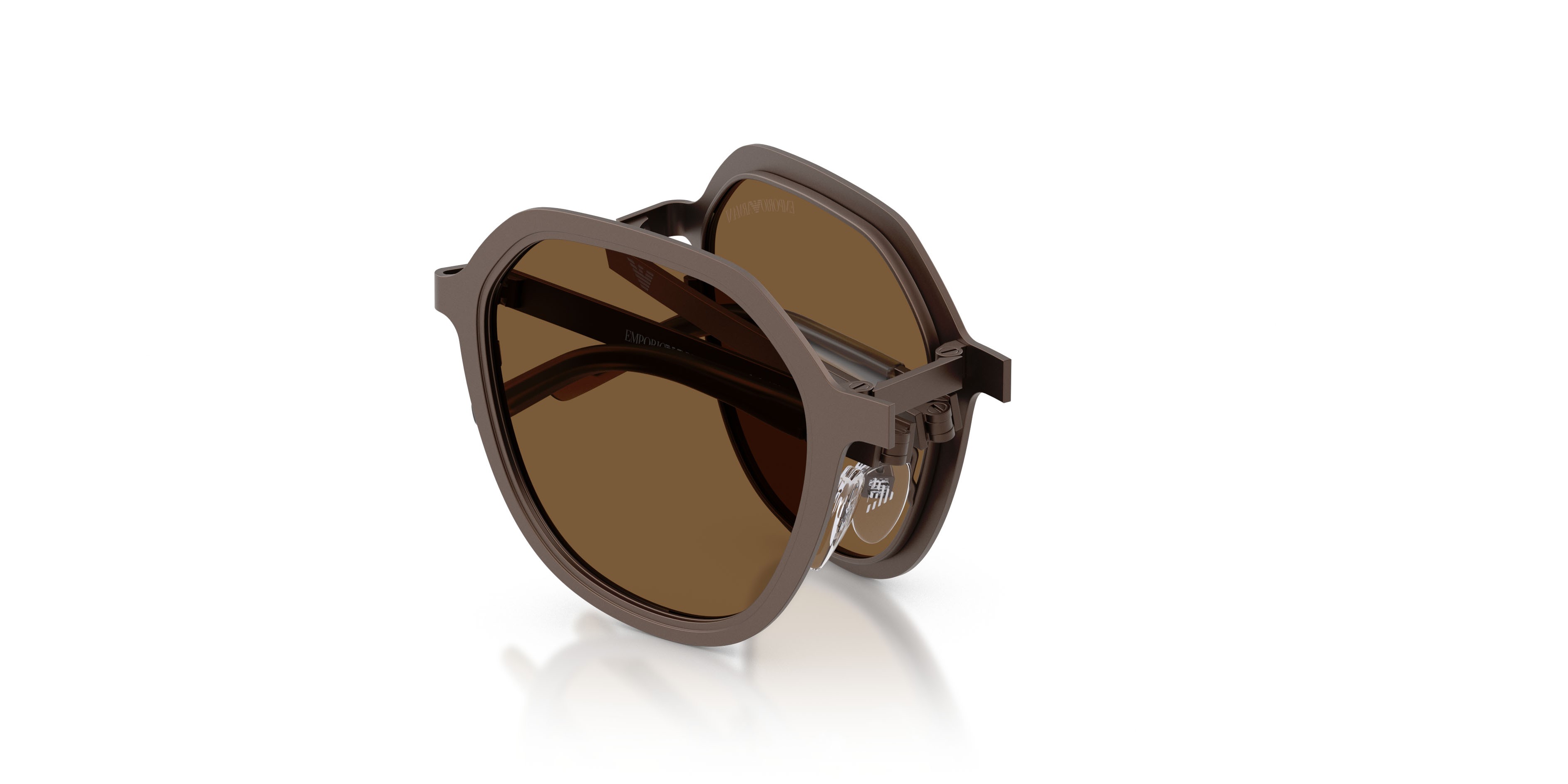 Occhiali da sole Emporio Armani EA 2176 (300693) colore bronzo opaco forma irregolare lenti marrone