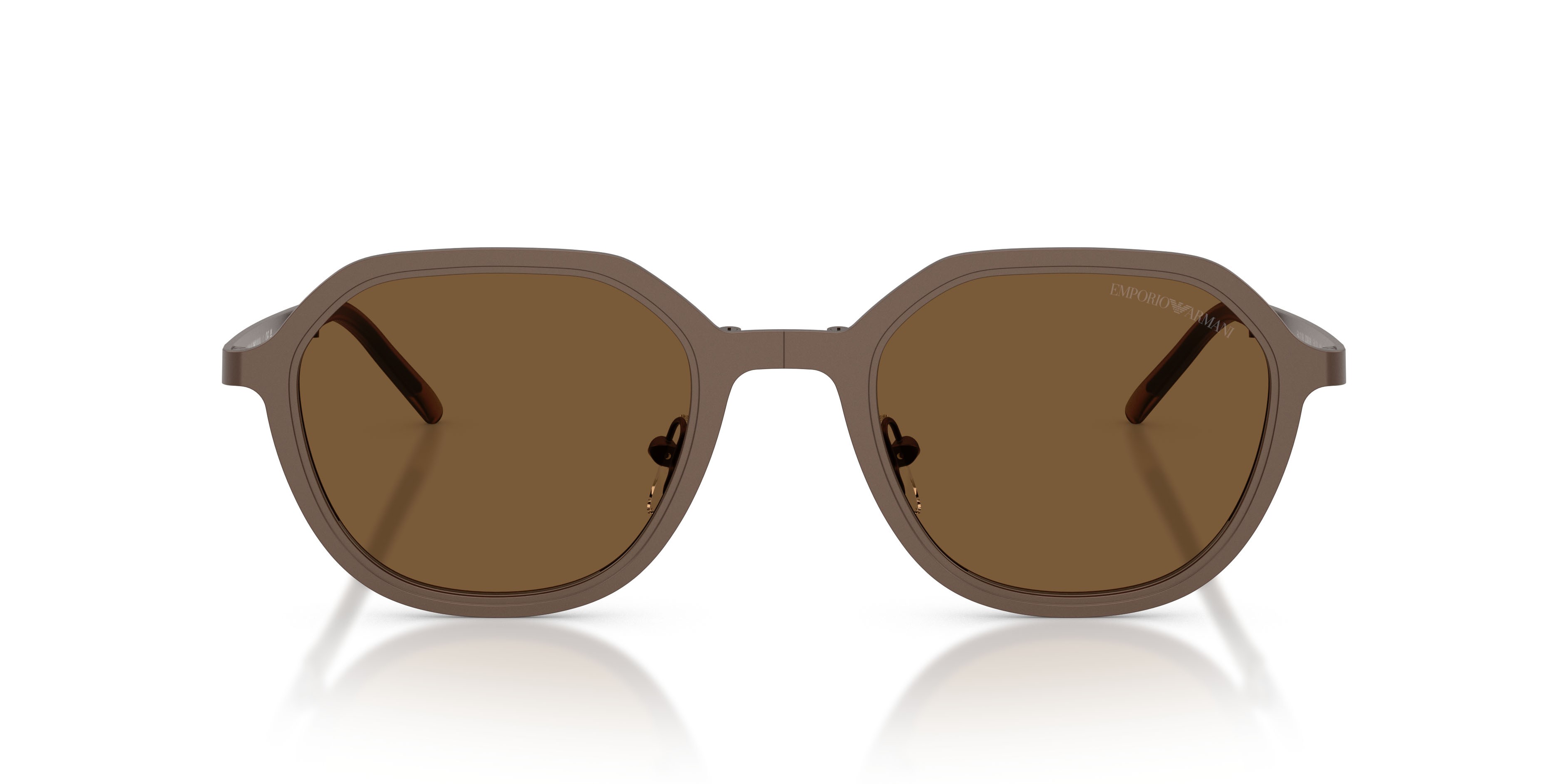 Occhiali da sole Emporio Armani EA 2176 (300693) colore bronzo opaco forma irregolare lenti marrone