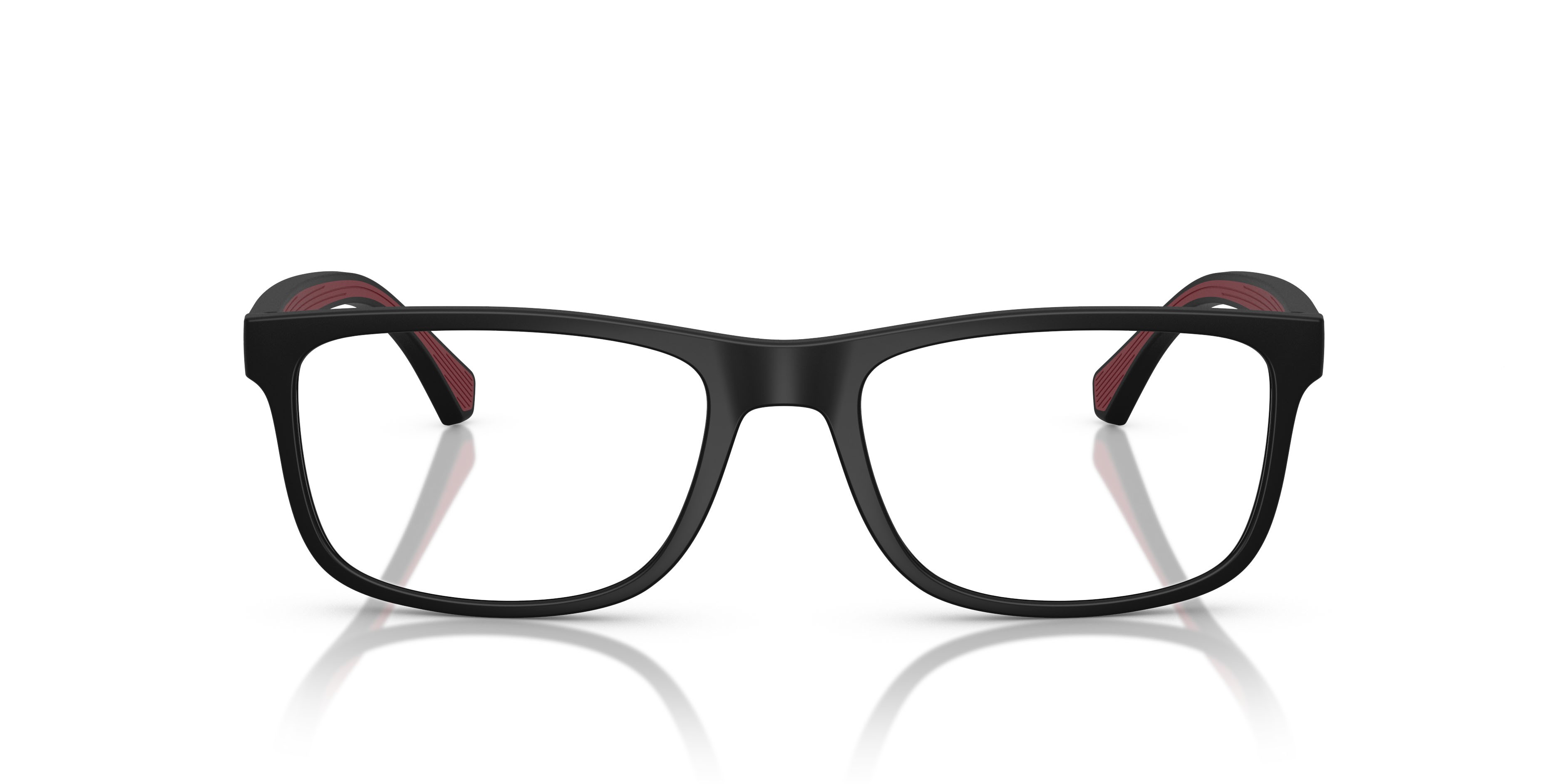 Occhiali da vista Emporio Armani EA 3147 (5009) colore nero opaco forma rettangolare lenti lente demo