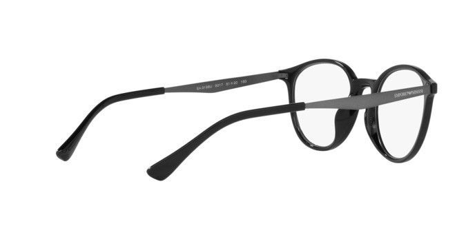 Brillen Emporio Armani EA 3188U (5017) farbe nero lucido form pantos gläser lente demo