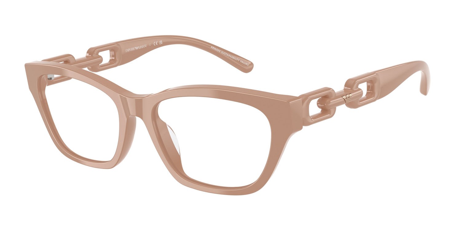 Occhiali da vista Emporio Armani EA 3223U (5146) colore tundra brillante forma cat eye lenti lente demo