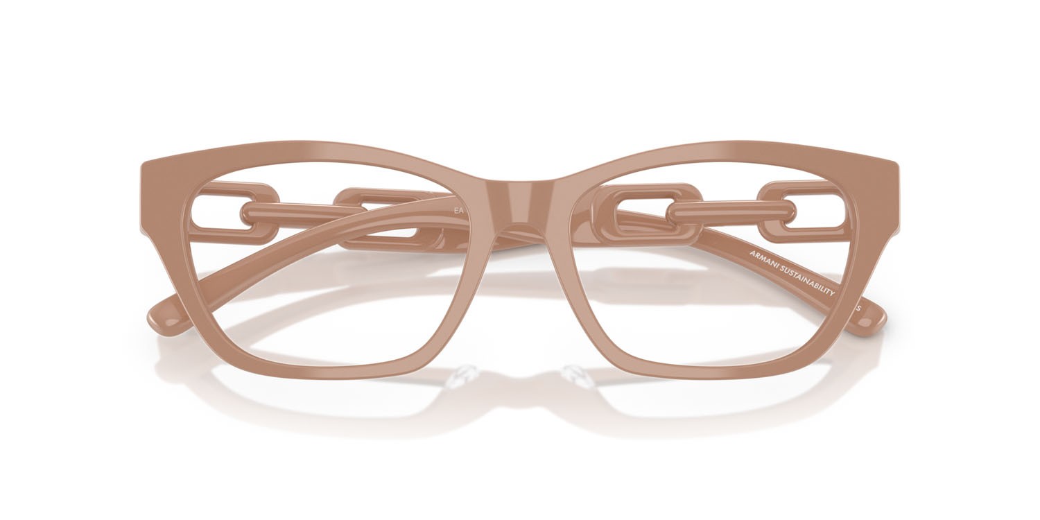 Occhiali da vista Emporio Armani EA 3223U (5146) colore tundra brillante forma cat eye lenti lente demo