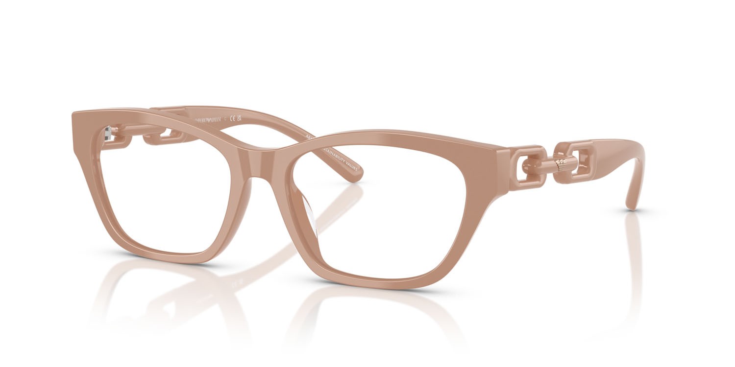 Occhiali da vista Emporio Armani EA 3223U (5146) colore tundra brillante forma cat eye lenti lente demo