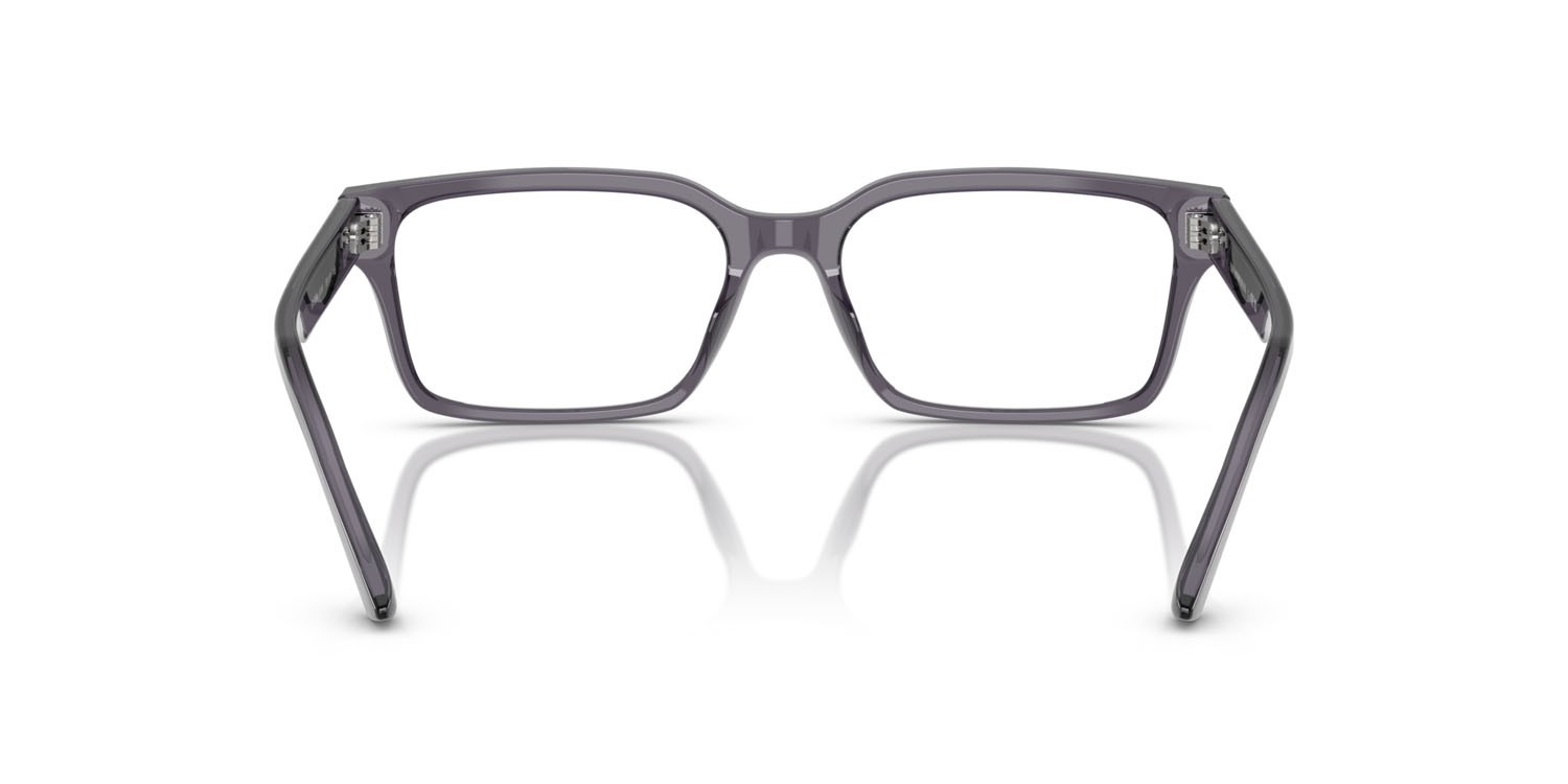 Occhiali da vista Emporio Armani EA 3244 (6106) colore grigio scuro trasparente forma rettangolare lenti lente demo