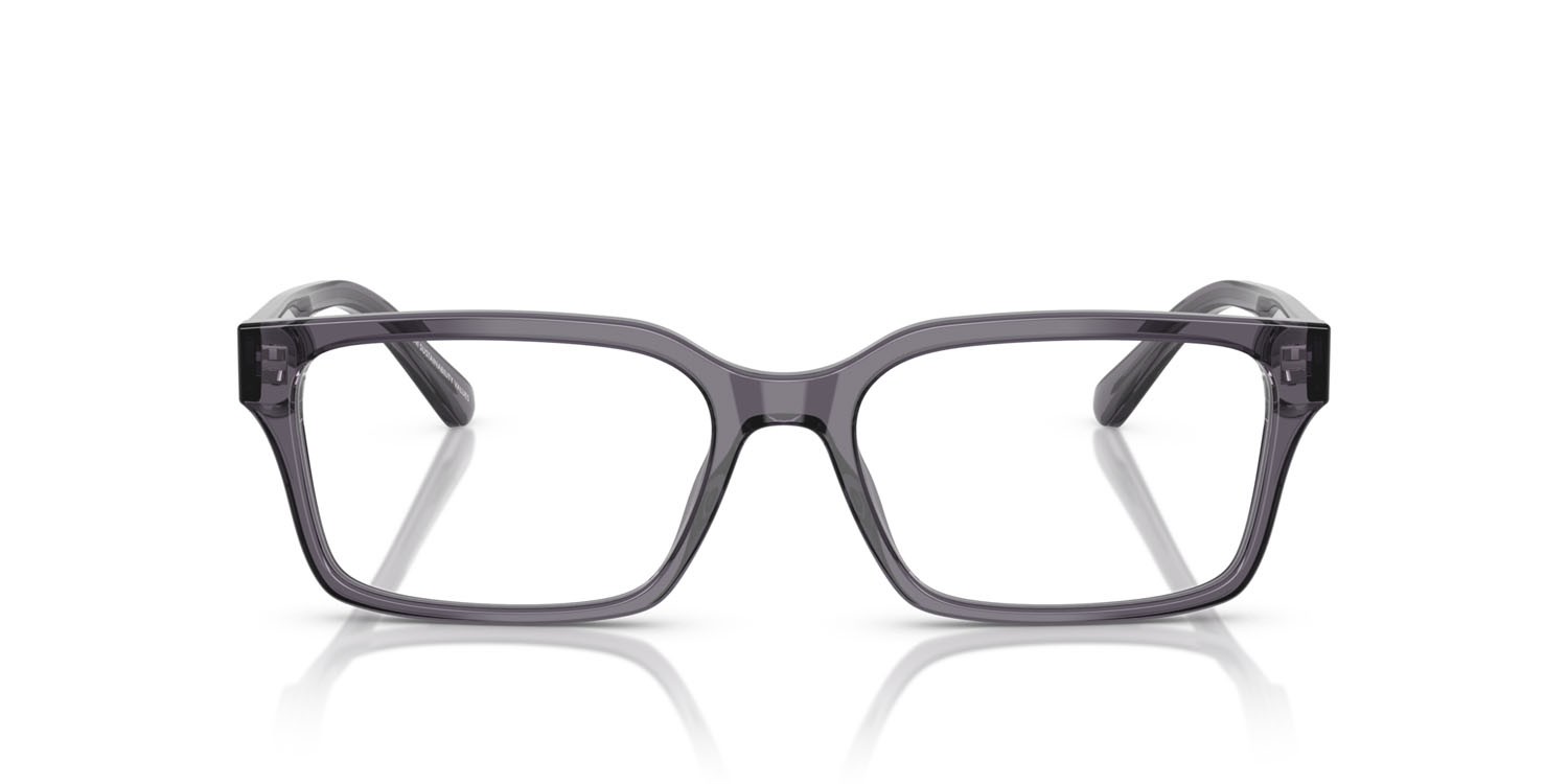 Occhiali da vista Emporio Armani EA 3244 (6106) colore grigio scuro trasparente forma rettangolare lenti lente demo