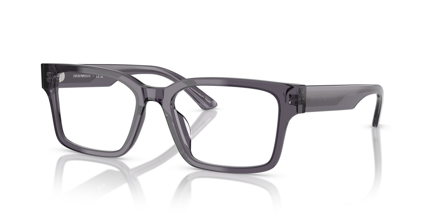 Eyeglasses Emporio Armani EA 3245U (6106) color grigio trasparente shape rectangle lenses lente demo