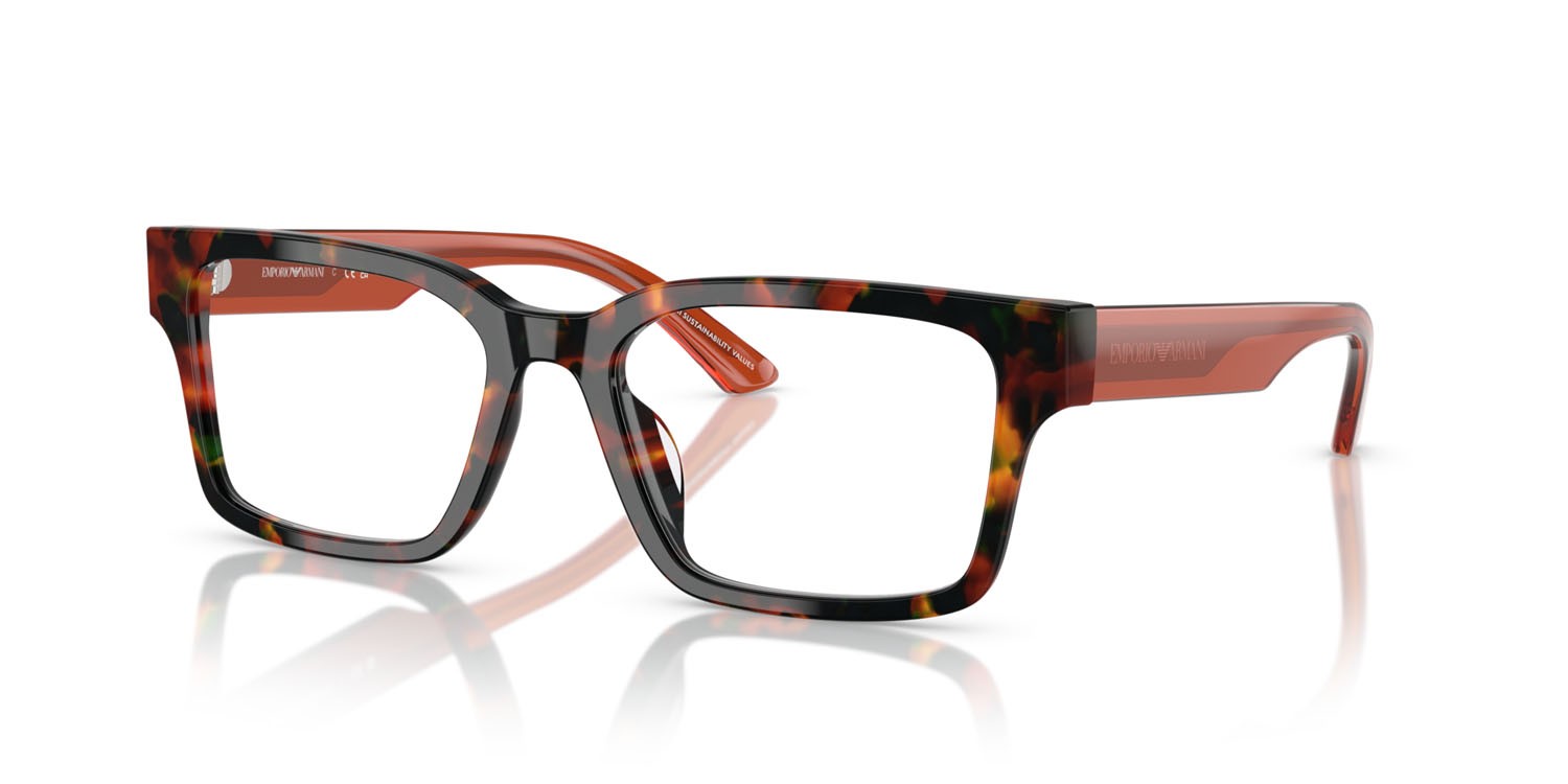 Eyeglasses Emporio Armani EA 3245U (6182) color marrone havana shape rectangle lenses lente demo