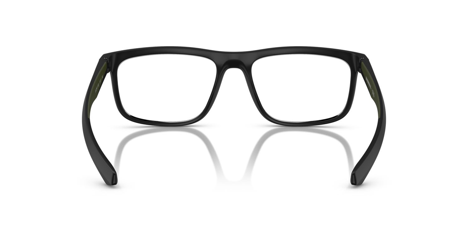 Occhiali da vista Emporio Armani EA 3246 (5001) colore nero opaco forma quadrato lenti lente demo