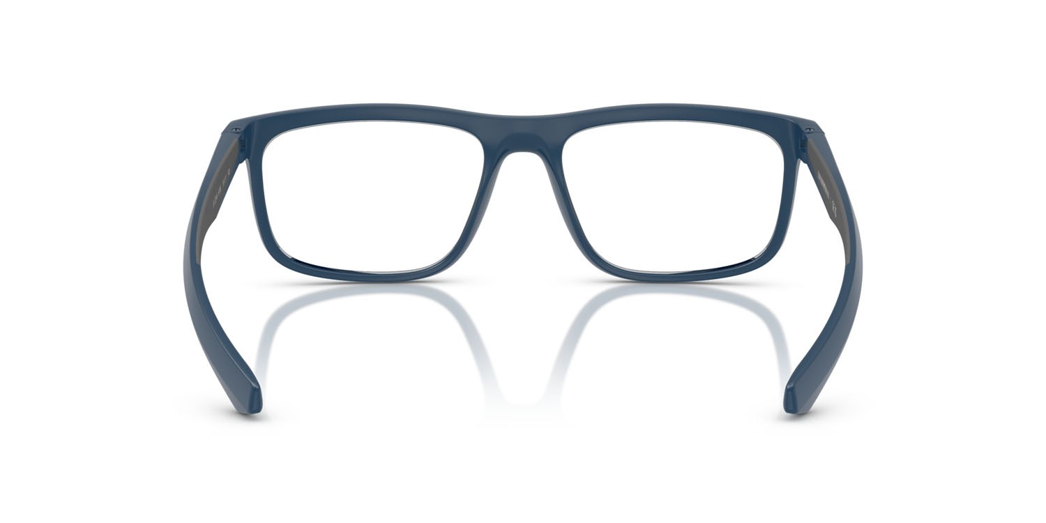 Occhiali da vista Emporio Armani EA 3246 (6185) colore blu opaco forma quadrato lenti lente demo