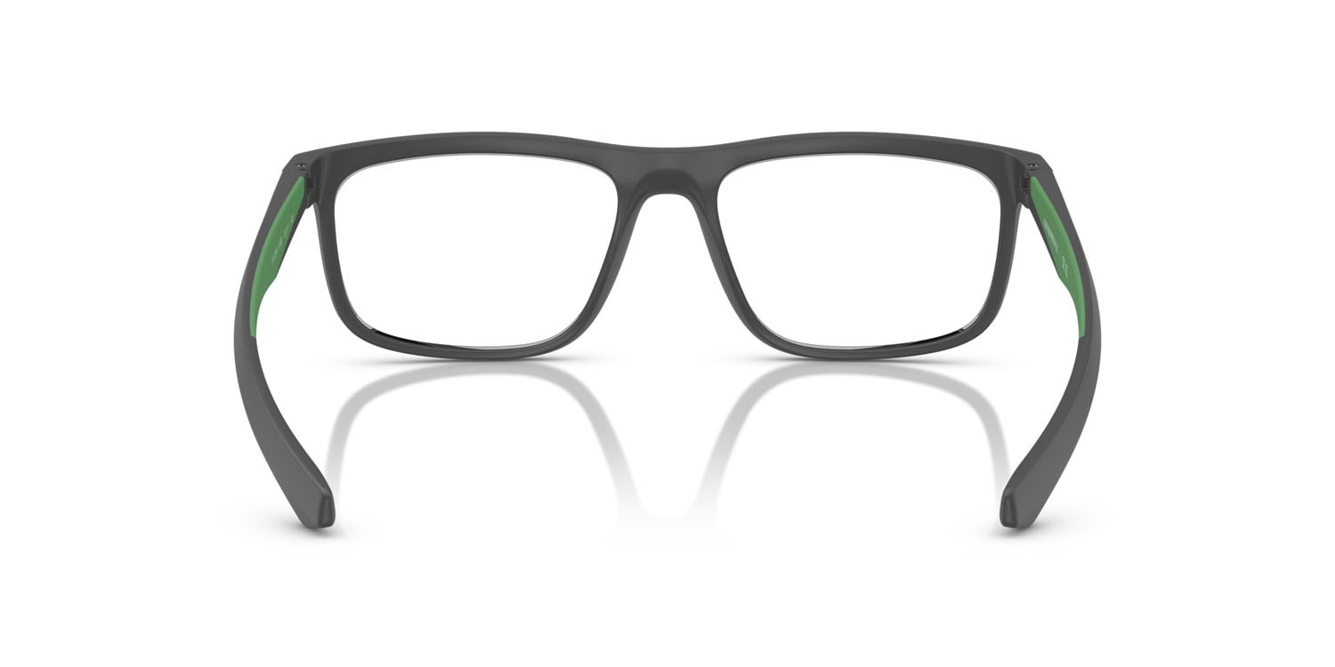 Occhiali da vista Emporio Armani EA 3246 (6188) colore grigio opaco forma quadrato lenti lente demo