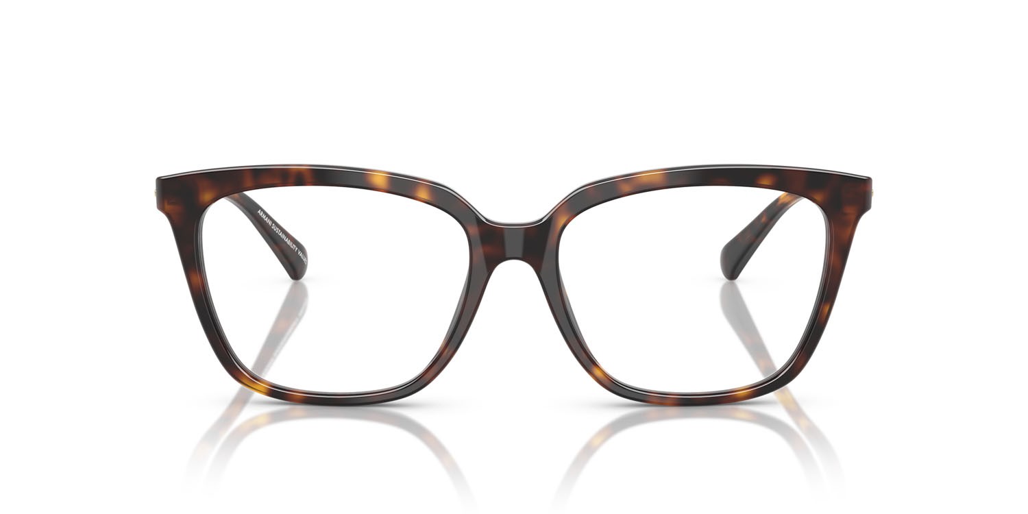 Eyeglasses Emporio Armani EA 3248 (5026) color havana lucido shape cat eye lenses lente demo