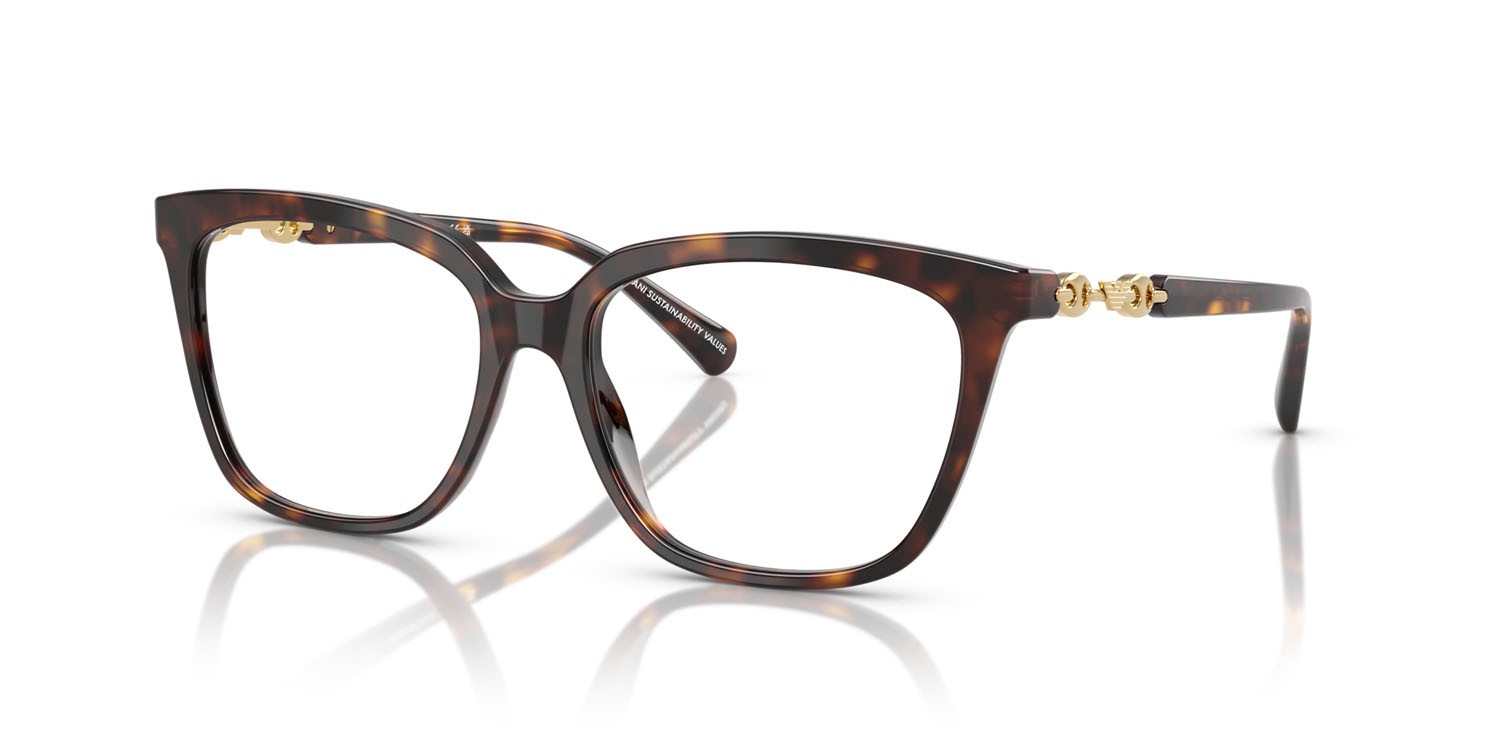 Eyeglasses Emporio Armani EA 3248 (5026) color havana lucido shape cat eye lenses lente demo
