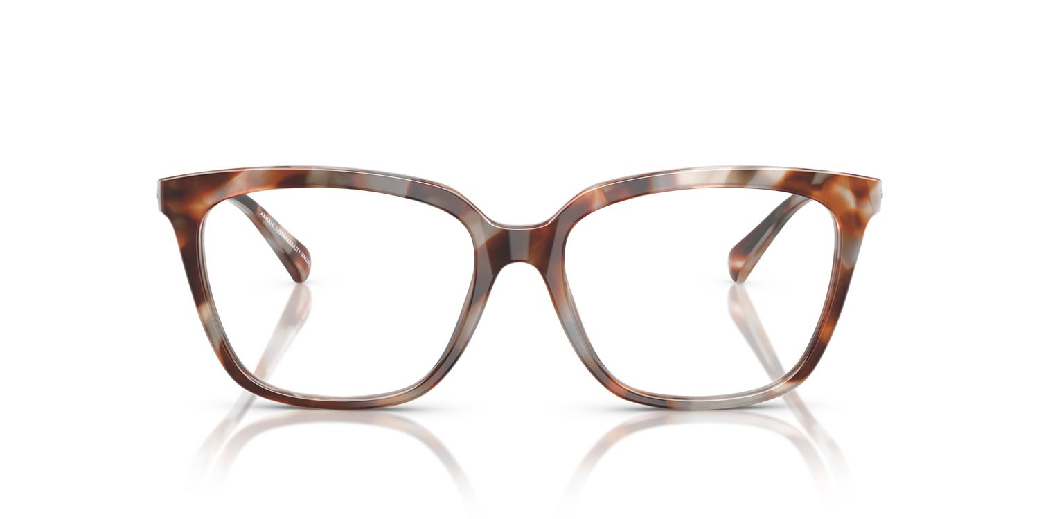 Occhiali da vista Emporio Armani EA 3248 (6195) colore grigio havana lucido forma cat eye lenti lente demo