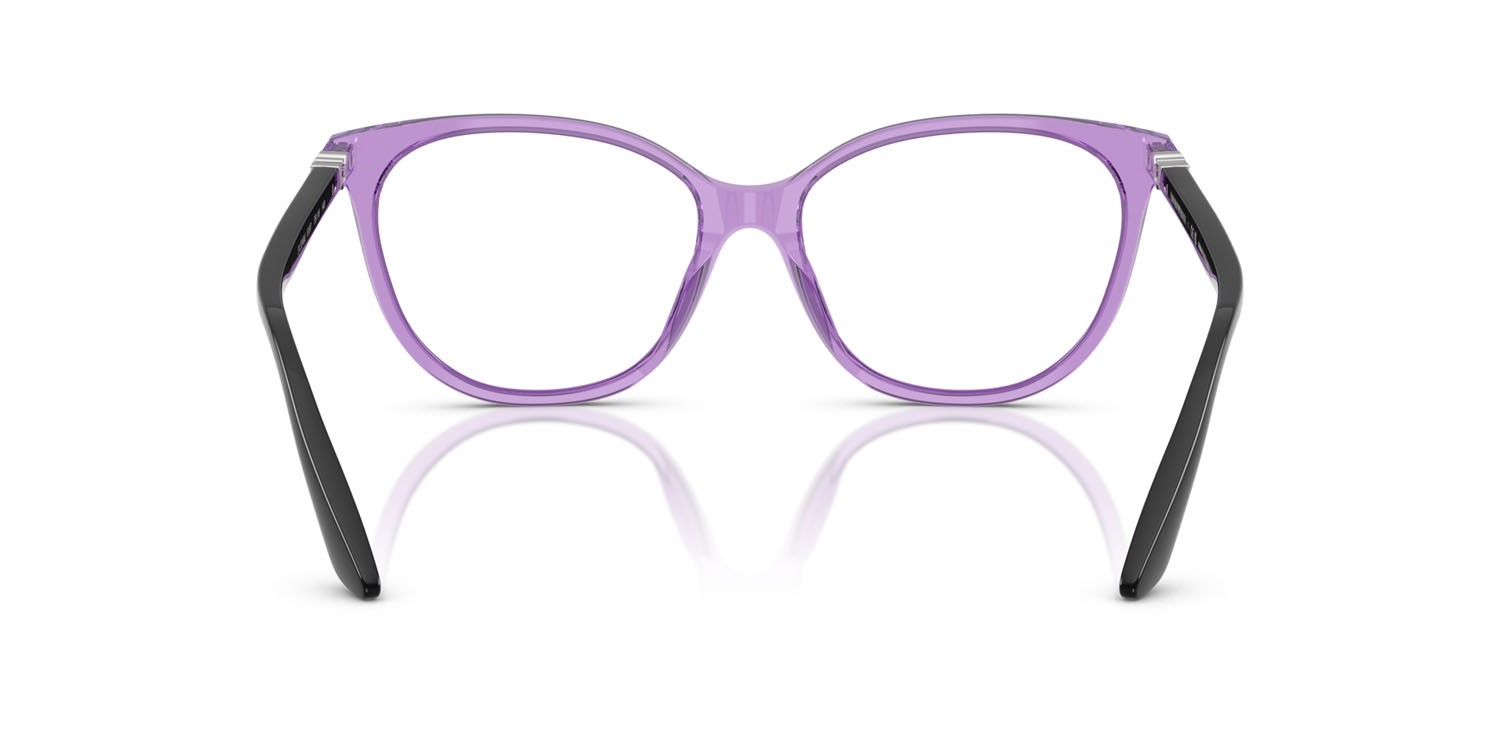 Eyeglasses Emporio Armani EA 3249U (6197) color blu trasparente lucido shape cat eye lenses lente demo