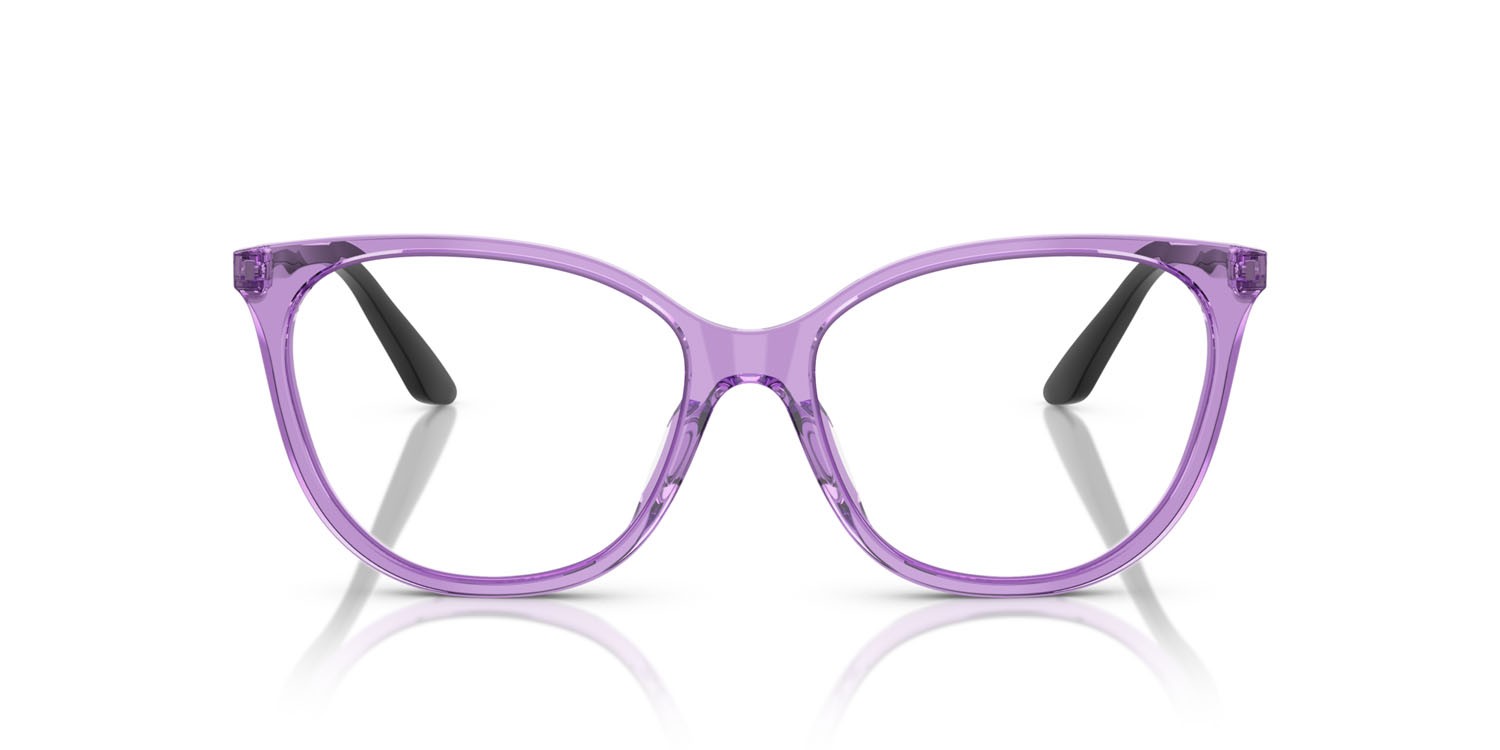 Eyeglasses Emporio Armani EA 3249U (6197) color blu trasparente lucido shape cat eye lenses lente demo