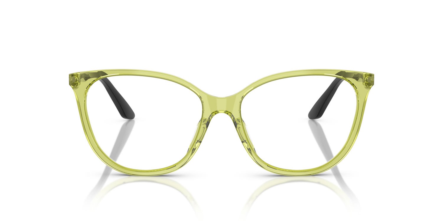 Eyeglasses Emporio Armani EA 3249U (6199) color verde trasparente lucido shape cat eye lenses lente demo