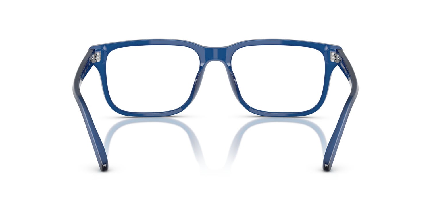 Occhiali da vista Emporio Armani EA 3250U (6201) colore blu opalescente lucido forma rettangolare lenti lente demo
