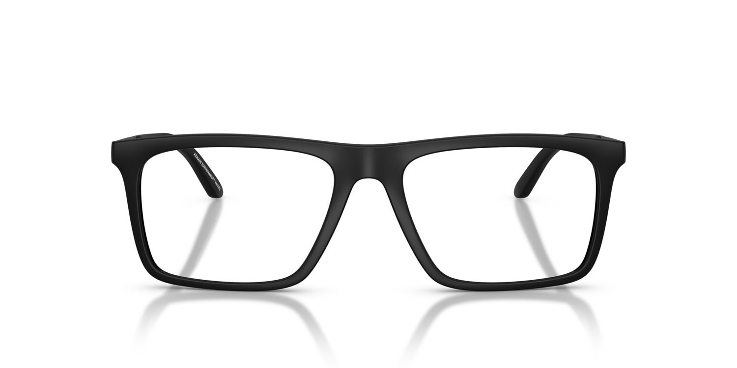 Occhiali da vista Emporio Armani EA 3253 (5001) colore nero opaco forma quadrato lenti lente demo