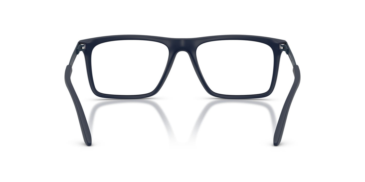 Occhiali da vista Emporio Armani EA 3253 (6244) colore blu opaco forma quadrato lenti lente demo