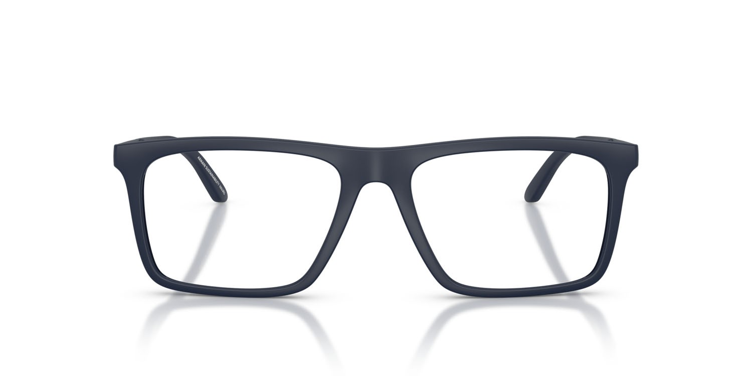 Occhiali da vista Emporio Armani EA 3253 (6244) colore blu opaco forma quadrato lenti lente demo