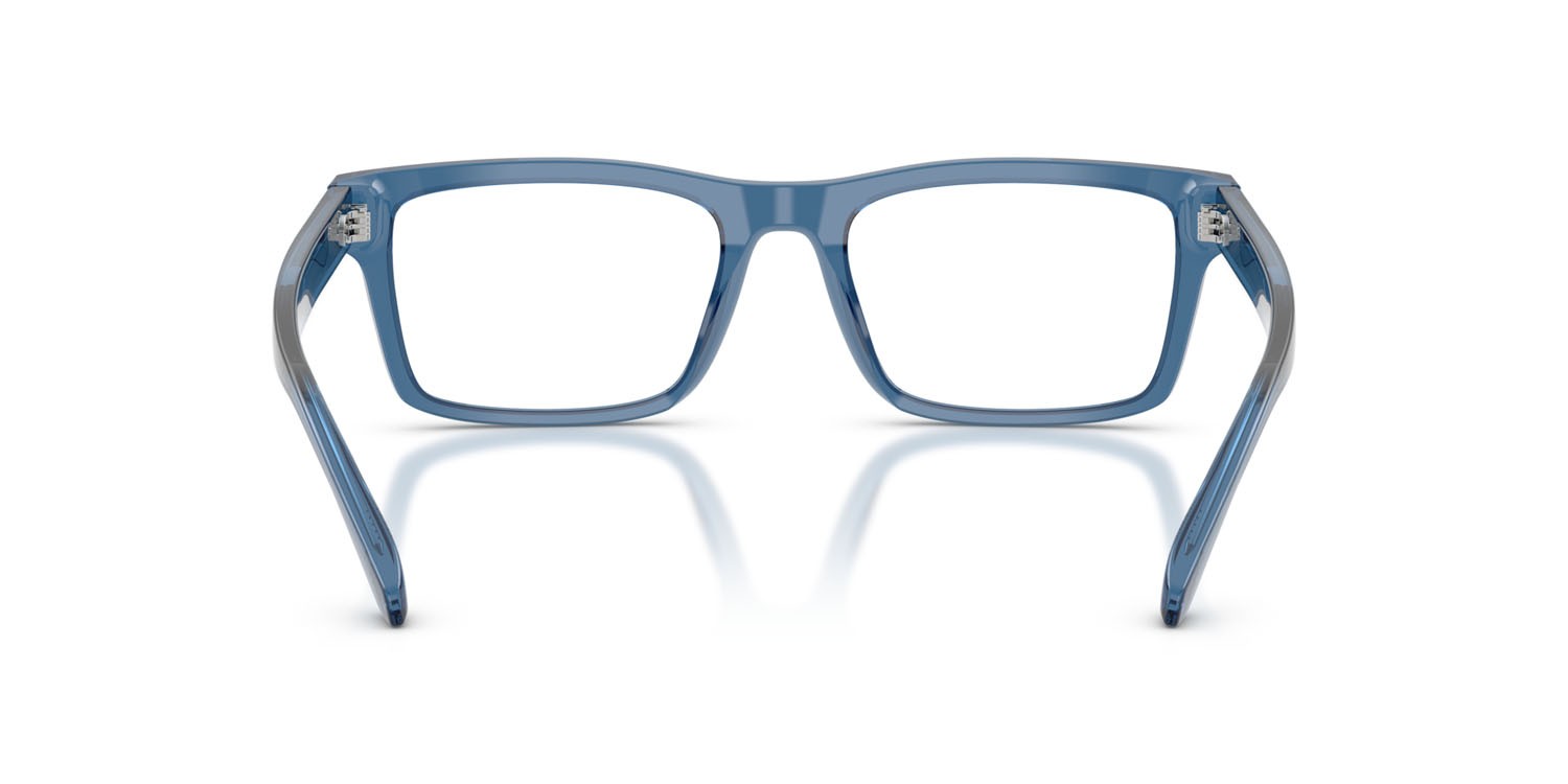 Occhiali da vista Emporio Armani EA 3254 (6247) colore blu trasparente lucido forma rettangolare lenti lente demo