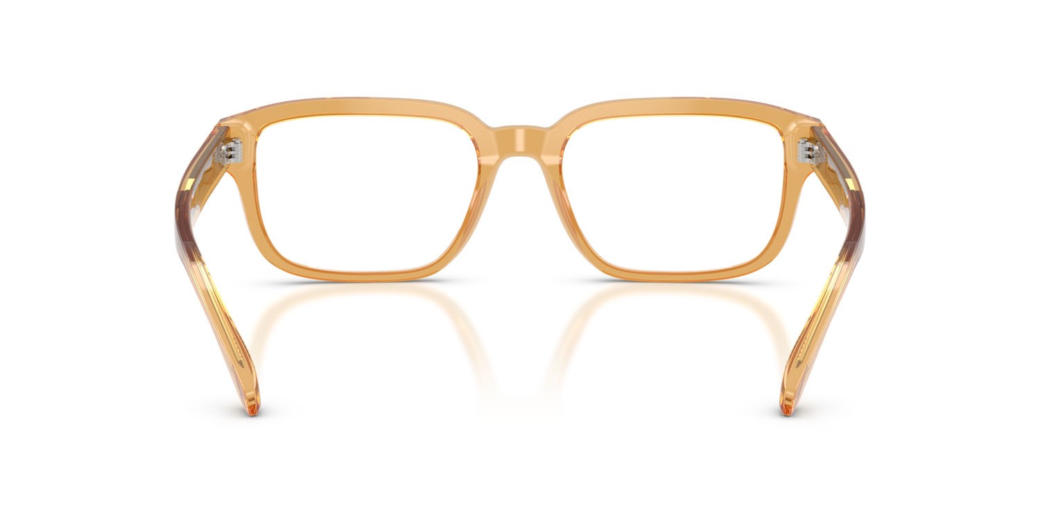 Eyeglasses Emporio Armani EA 3255 (6246) color trasparente giallo lucido shape square lenses lente demo