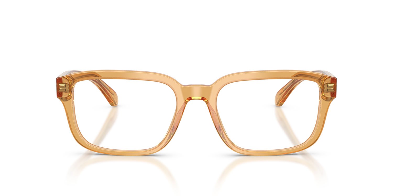 Eyeglasses Emporio Armani EA 3255 (6246) color trasparente giallo lucido shape square lenses lente demo