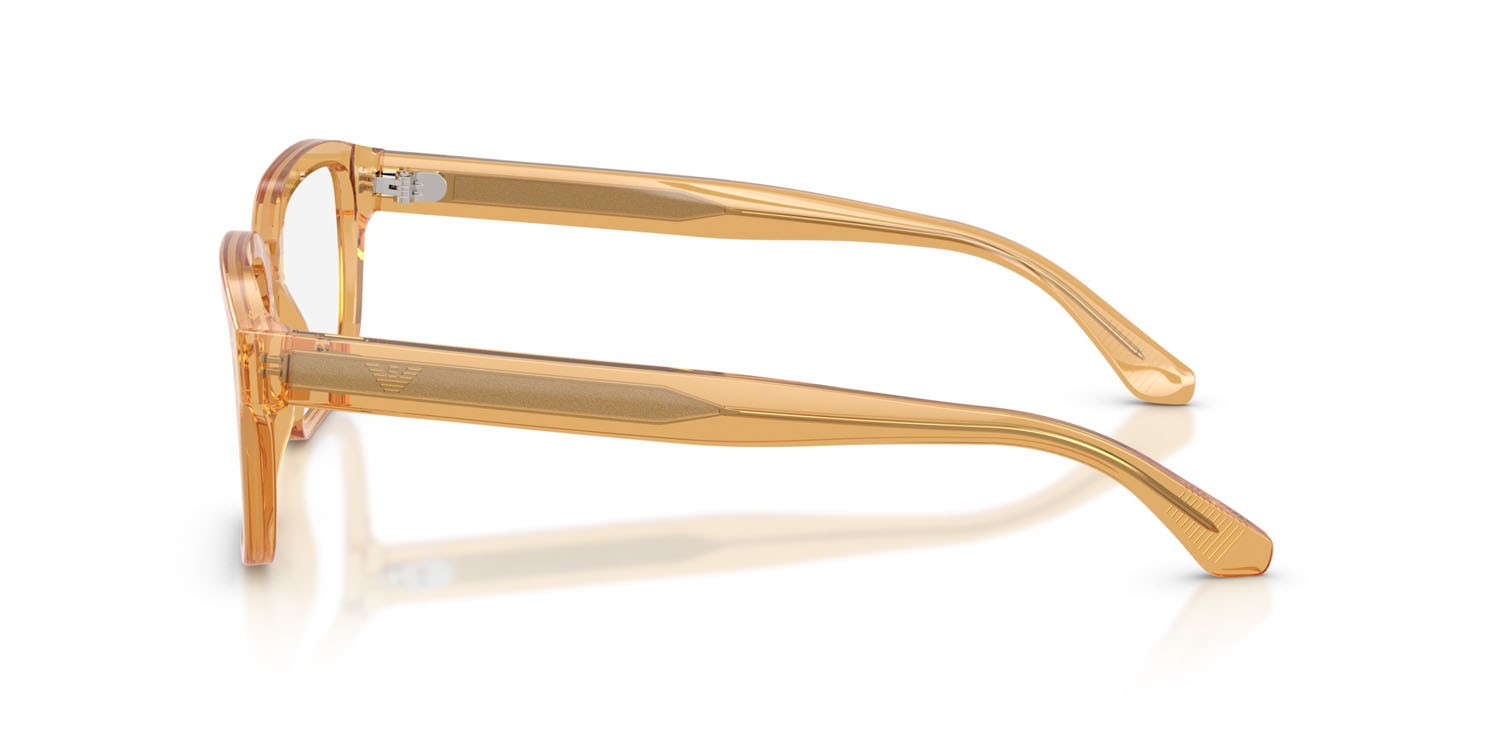 Eyeglasses Emporio Armani EA 3255 (6246) color trasparente giallo lucido shape square lenses lente demo
