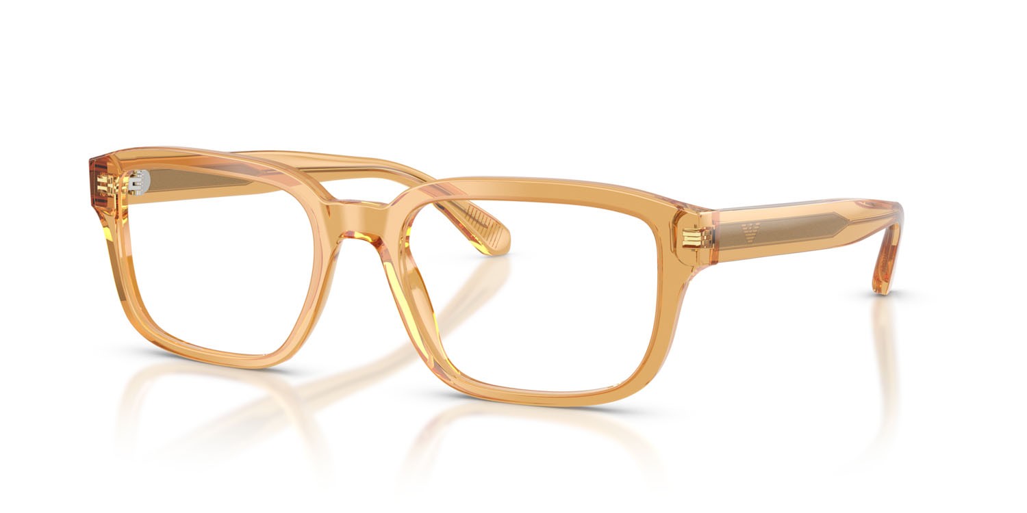 Eyeglasses Emporio Armani EA 3255 (6246) color trasparente giallo lucido shape square lenses lente demo