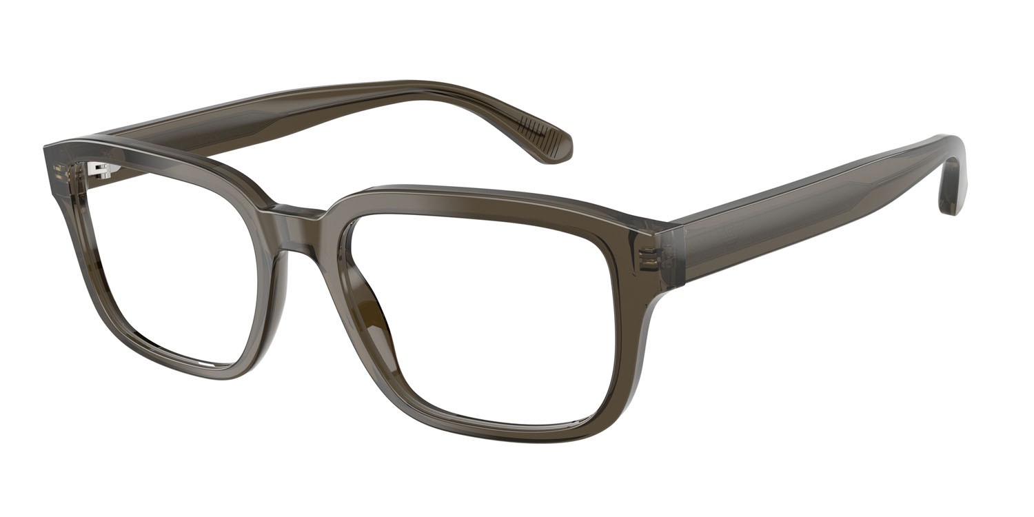 Occhiali da vista Emporio Armani EA 3255 (6249) colore grigio trasparente lucido forma quadrato lenti lente demo