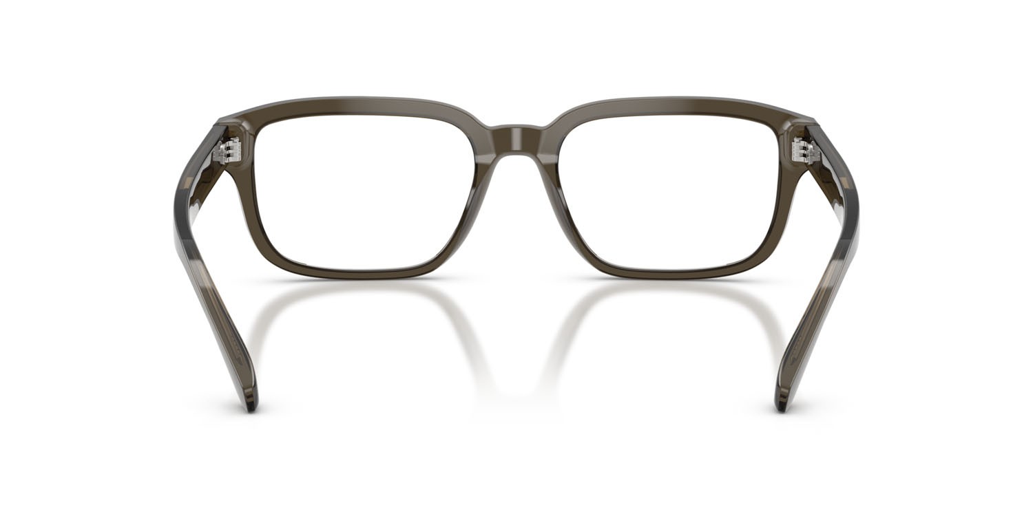 Occhiali da vista Emporio Armani EA 3255 (6249) colore grigio trasparente lucido forma quadrato lenti lente demo