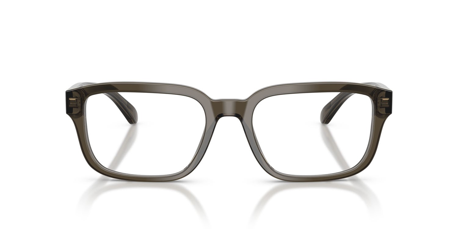Occhiali da vista Emporio Armani EA 3255 (6249) colore grigio trasparente lucido forma quadrato lenti lente demo