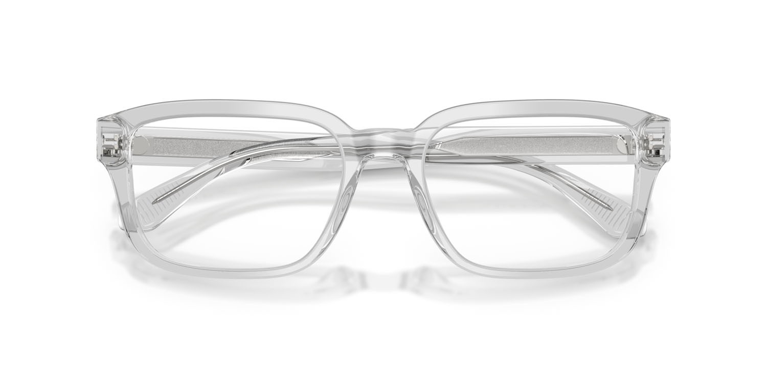 Brillen Emporio Armani EA 3255 (6250) farbe trasparente cristallo lucido form quadratisch gläser lente demo