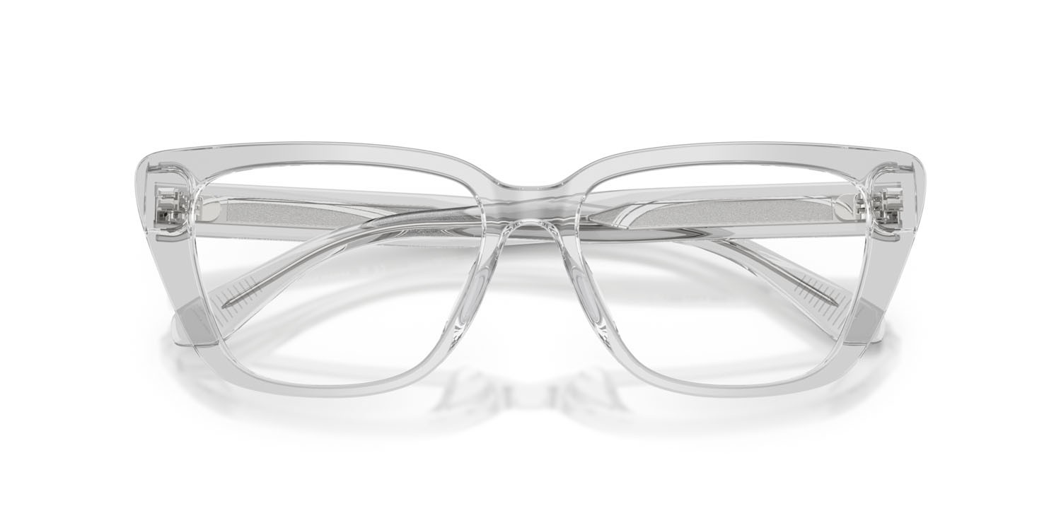 Occhiali da vista Emporio Armani EA 3256U (6250) colore crystal brillante forma cat eye lenti lente demo