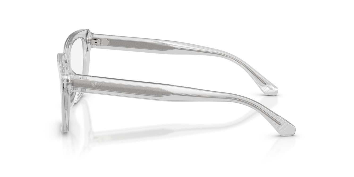 Occhiali da vista Emporio Armani EA 3256U (6250) colore crystal brillante forma cat eye lenti lente demo