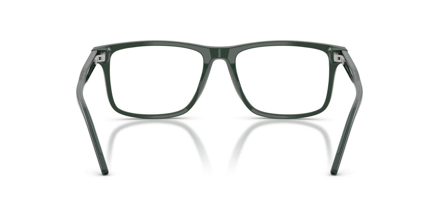 Occhiali da vista Emporio Armani EA 3257 (6257) colore verde lucido forma quadrato lenti lente demo