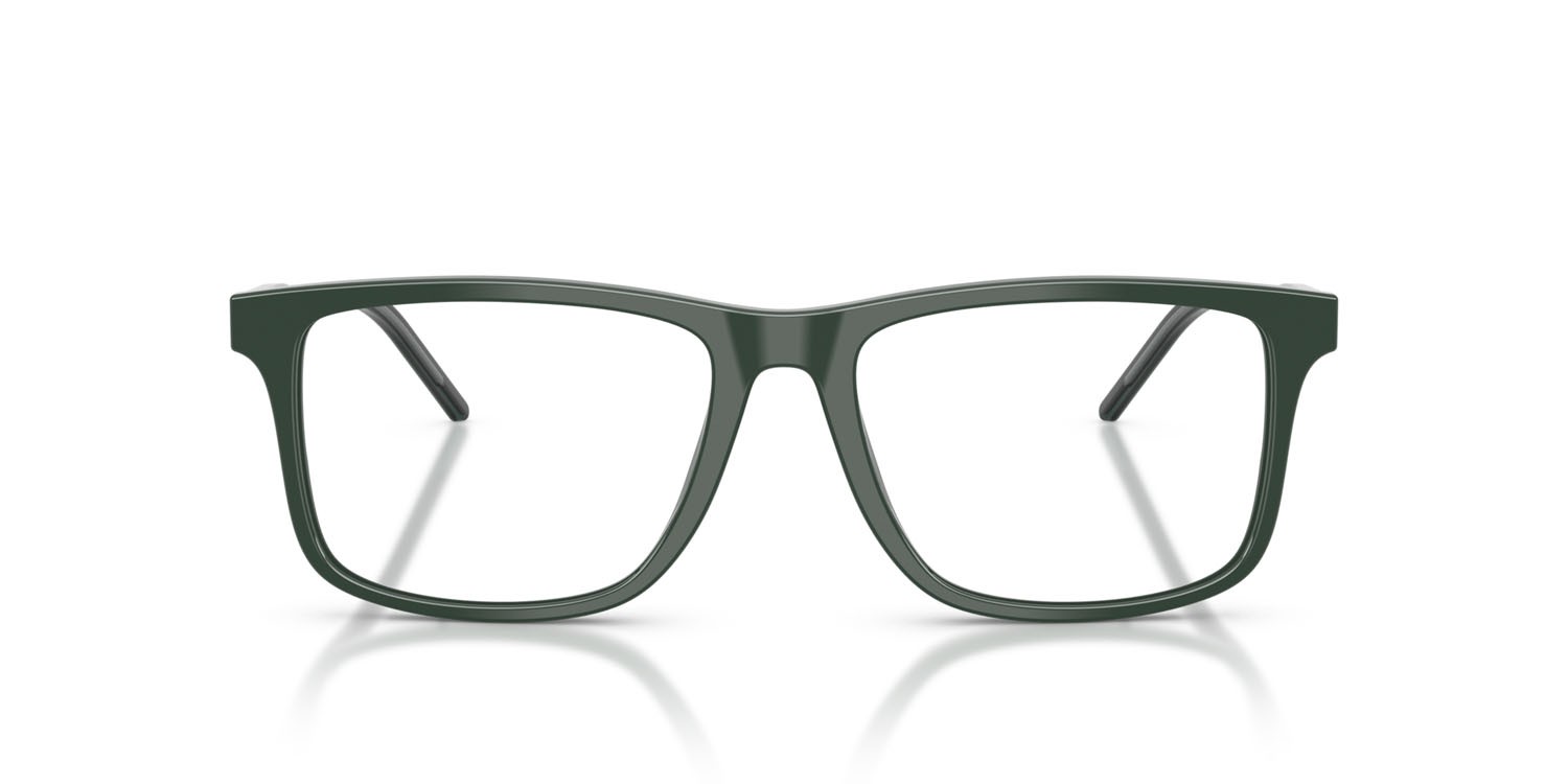 Occhiali da vista Emporio Armani EA 3257 (6257) colore verde lucido forma quadrato lenti lente demo