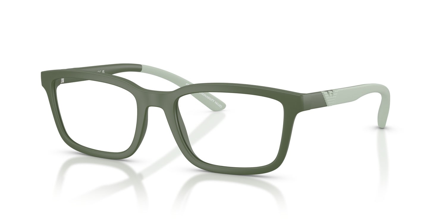 Occhiali da vista Emporio Armani EA 3259 (6259) colore agave opaco forma rettangolare lenti lente demo