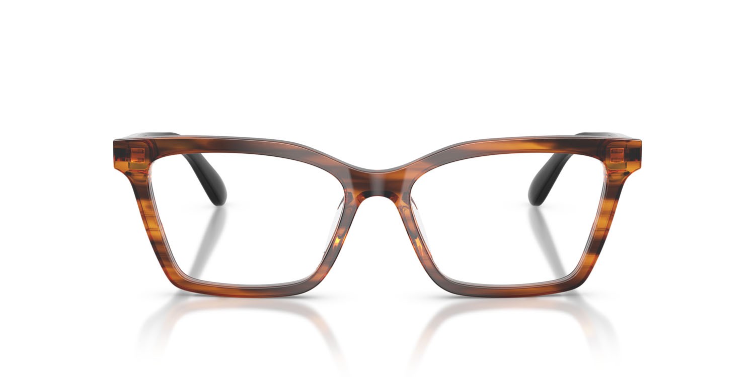 Eyeglasses Emporio Armani EA 3261U (6268) color giallo a righe lucido shape butterfly lenses lente demo