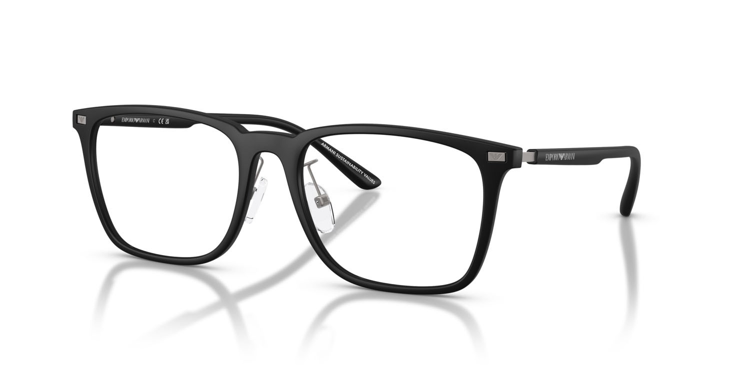 Eyeglasses Emporio Armani EA 3263D (5001) color nero opaco shape square lenses lente demo