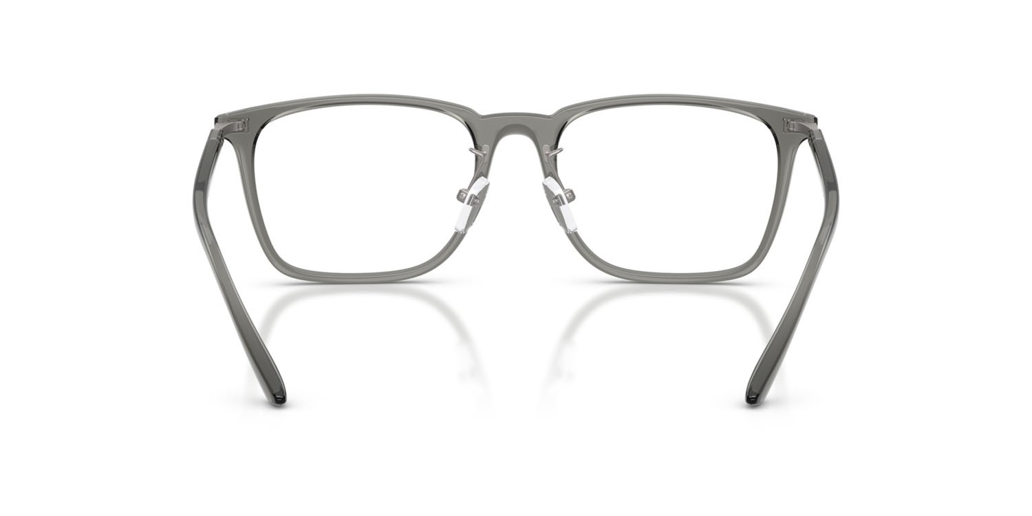Occhiali da vista Emporio Armani EA 3263D (6106) colore grigio trasparente lucido forma quadrato lenti lente demo
