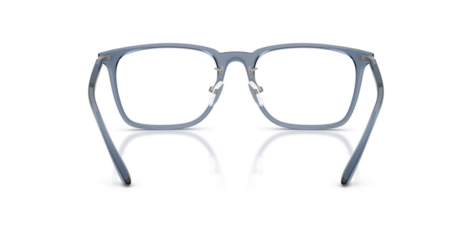 Occhiali da vista Emporio Armani EA 3263D (6108) colore blu trasparente lucido forma quadrato lenti lente demo