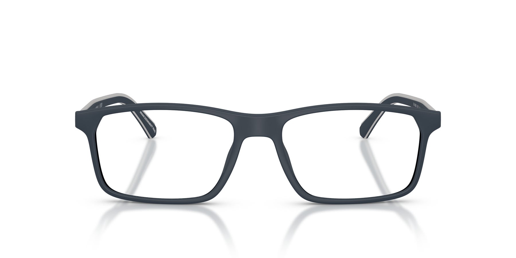 Occhiali da vista Emporio Armani EA 3266U (5088) colore blu opaco forma quadrato lenti lente demo