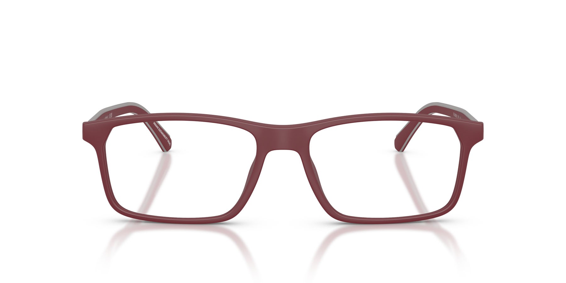 Occhiali da vista Emporio Armani EA 3266U (5261) colore bordeaux opaco forma quadrato lenti lente demo