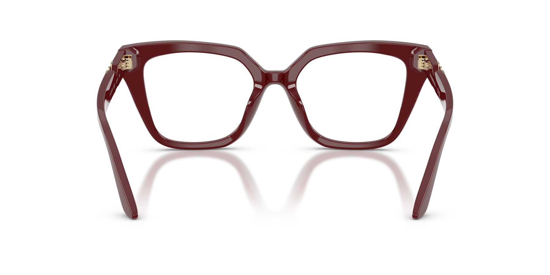 Eyeglasses Emporio Armani EA 3267U (6323) color bordeaux lucido shape cat eye lenses lente demo