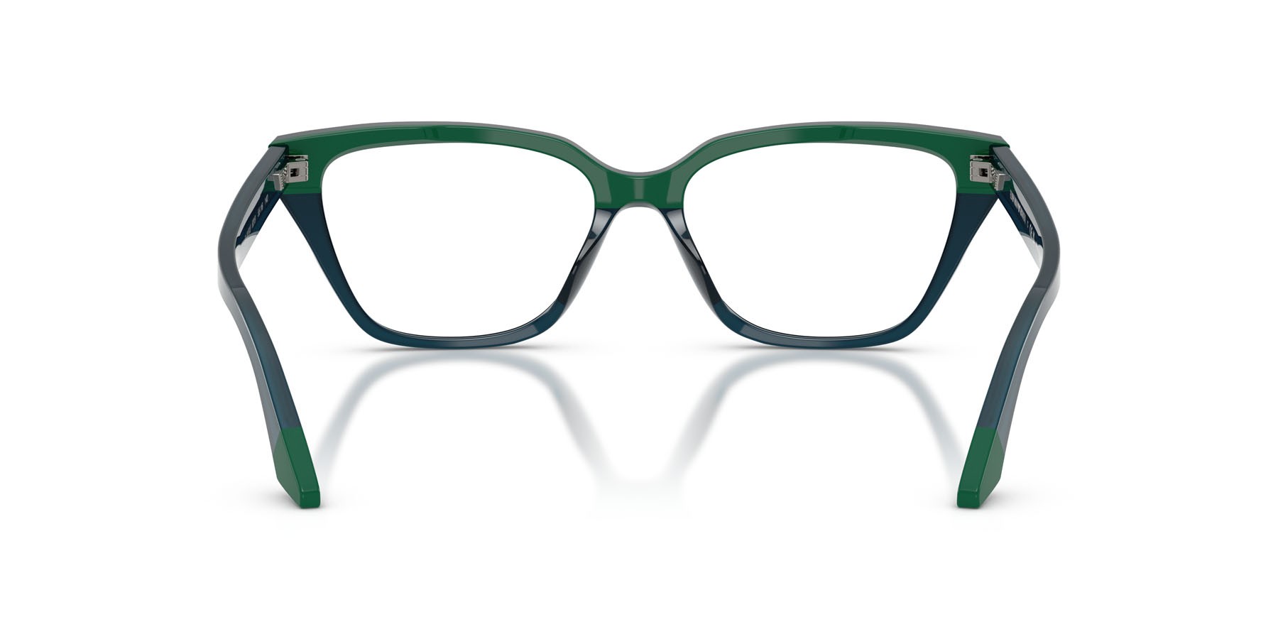 Eyeglasses Emporio Armani EA 3270U (6319) color blu/verde opalino shape cat eye lenses lente demo