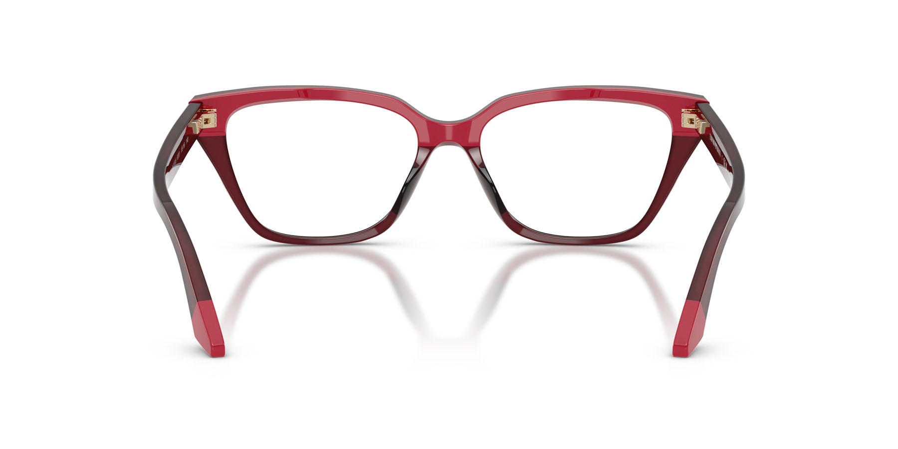 Eyeglasses Emporio Armani EA 3270U (6320) color bordeaux opalino/rosa shape cat eye lenses lente demo